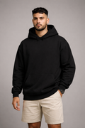 Oversized Black Hoodie - Seventh Heaven