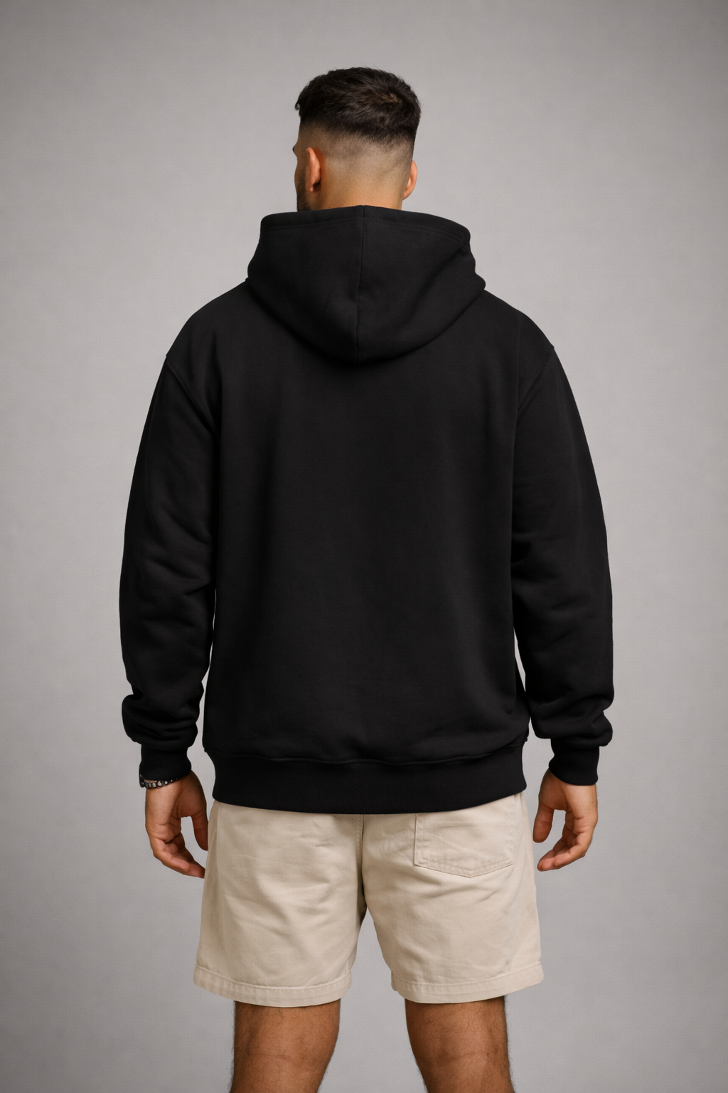 Oversized Black Hoodie - Seventh Heaven