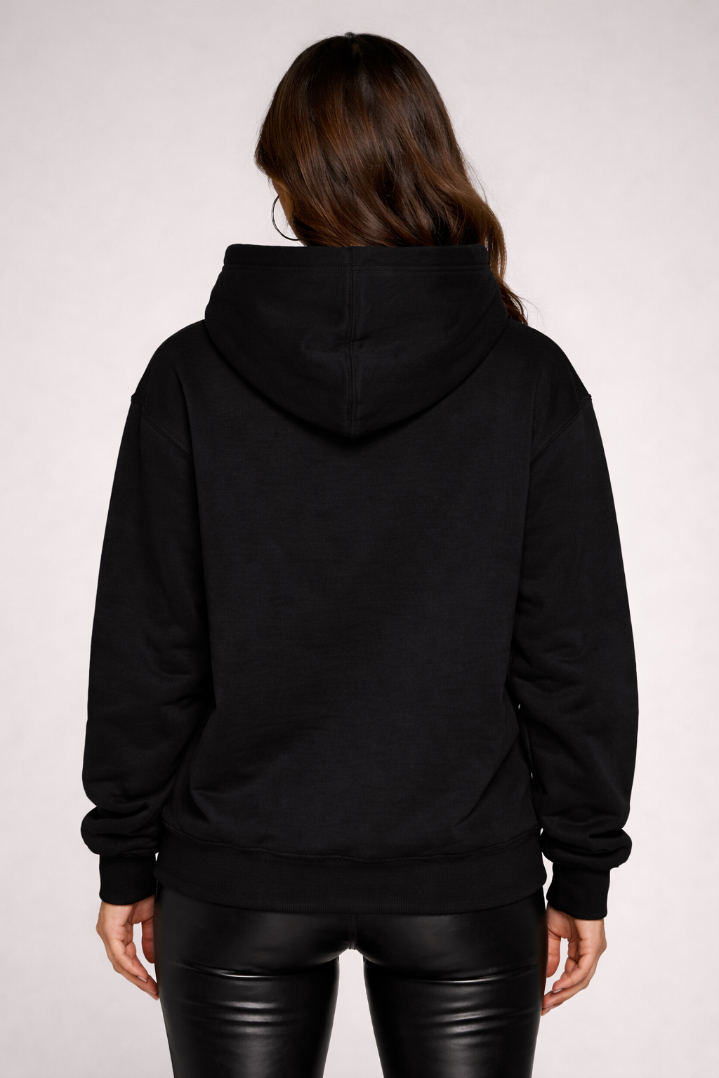 Oversized Black Hoodie - Seventh Heaven